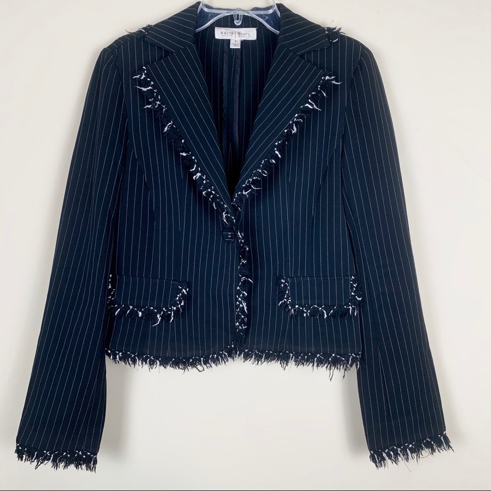 WHBM | Pinstripe Tweed Blazer Size 0